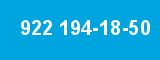 922 194-18-50 922 194-18-50